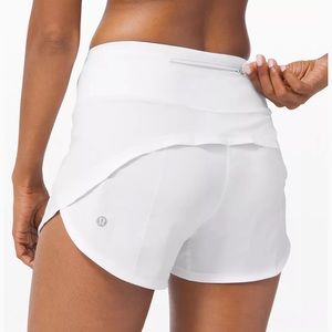 White Lululemon shorts